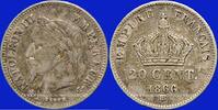 FRENCH MODERN COINS 20 centimes 1866 BB 2e empire (1852-1870).  t&ecirc;te lau... 24.39 US$  +  11.38 US$ shipping