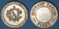 TOKENS Jeton Vichy (03). Nouveau casino. publicitaire maillechort -