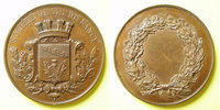 MEDALS Société de Tir de Nancy. Médaille en cuivre. 55 mm. Poinçon : abeille
