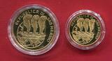 San Marino 20 und 50 Euro Gold 2004 Marco Polo 750 Jahre Proof OVP mit Kapsel, Box, Umkarton & Zert.