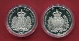 San Marino 5000 Lire & 10000 Lire Silber 1997 Vasco da Gama & Giovanni Caboto proof in capsule, certificate & box