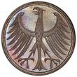 Germany-Federal Rep 5 Deutsche Mark DM 1951-F Silberadler Auflage nur 280 in PP Pop 3 in 66, 2 higher PCGS PR66CAM