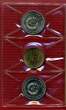 Deutschland 2 x 5 Mark DDR Cu/Ni in Plastikfolder 1989 Zwickau/Mühlhausen + 1 x Medaille mit Zertifikat Thomas Müntzer Ehrung der DDR Unc coins with medal
