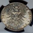 Germany Deutschland Hessen Darmstadt 2 Mark 1888 A Kursmünze Ludwig IV. Sehr Selten Ein Jahres Typ, One year Type NGC AU 58