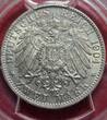 Bremen, Kaiserreich 2 Mark Silbermünze Kursmünze 1904 Kursmünze Stadtwappen PCGS Holder MS 64