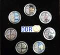 Bundesrepublik Deutschland 7 x 50 Cent Farbdrucke 2003 D 25 Jahre Mauerfall leichte Gebrauchsspuren