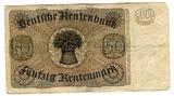 Weimarer Republik Rentenbank 50 Rentenmark 6. Juli 1934 Freiherr vom Stein IV-
