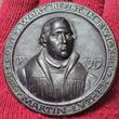 Eisenguss Medaille, 1917 400 Jahrfeier der Reformation, Portrait Martin Luther sehr plastisch, Wartburg, Almost as cast Black coated