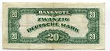 Bundesrepublik Deutschland Berlin 20 DM Deutsche Mark 1948 Währungsreform Currency Reform Kopfgeld B-Stempel VF-