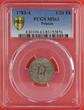 Prussia 1/24 Th 1783-A Preußen Friedrich II., Friedrich der Große, The Great, sog. Stiefelknecht PCGS MS63