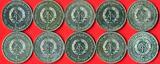 DDR 10 x 5 Mark Lot 1988 Gedenkmünzenlot für den Überseehafen Rostock vz-prfr.