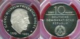 DDR 10 Mark 1981 Gedenkmünze 150. Todestag Georg W. F. Hegel PP PCGS PR68DCAM