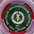 Germany Democratic Republic 5 Mark Gedenkmuenze 1990 A DDR 100. Geburtstag von Kurt Tucholsky PCGS PR67DCAM