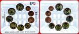 KMS 3,88 + 2 Euro Gedenkmünze 2011 mit 2 Euro Gedenkmünze Italien 1861-2011 Stempelglanz OVP