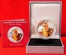 Kambodscha 3.000 Riels Silver 2007/2008 Wonders of the World Silver Proof Coin Balinese Dance PP in Kapsel mit Zertifikat und Etui