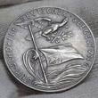 Weimarer Republik Karl Goetz Medaille Silbermedaille 1930 Grossadmiral von Tirpitz 1849 - 1930 Dem Schöpfer Deutscher Seegeltung unc matte
