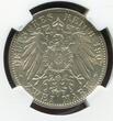 GERMANY Baden 2 Mark 1907 Auf den Tod von Großerzog Friedrich NGC MS 64