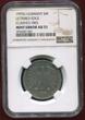 GERMANY Federal Republic BRD 5 DM 1975 G Clashed Dies Stempel durchgeprägt in 5 NGC MINT ERROR AU 53