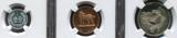 China Volksrepublik Peoples Republic KMS Coin Set 7 Coins 1982 7 Münzen 1 Med. Bild ansehen Mit Medaille Year of the Dog Lunar NGC Certified Proof Set