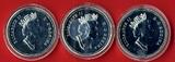 Kanada 3 x 1 Dollar Lot 1995-2000 Canada Dollars verschiedene Motive Proof like nicht PP in Kapsel