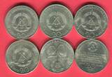 DDR 6 x 20 Mark 1971-1983 Gedenkmünzen Lot - Persönlichkeiten lot, on avergae xf-au