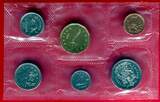 Kanada Kursmünzensatz KMS 1993 6 Münzen, 1 Cent - 1 Dollar, Eistaucher Unc coinset sealed