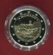 Monaco 2 Euro Gedenkmünze Commemorative Coin 2015 800 Jahre Bau des Schlosses Gründung der Burg 1215 Fondation de la Forteresse Proof with box, coa & carton