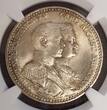 Sachsen Weimar Eisenach 3 Mark Silbermünze 1915 Jahrhundertfeier NGC Holder MS 63