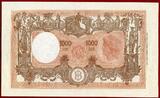 Italien Italy 1000 Lire 1943 Rare in This Quality Banca d`Italia PMG 65 Gem Unc EPQ
