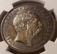 GERMANY Sachsen Saxony 5 Mark 1902 E Auf den Tod von König Albert Silber Albert