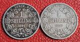 Südafrika Republik Southafrica 2 1/2 Shilling Shillings 1894, 96 Diverse Half Crown 2 Shillings Shilling Ohm Krüger bessere Jahrgänge all better years Lot, see picture as condition description