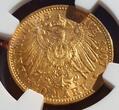 GERMANY Baden 10 Mark Gold 1907 G Grossherzog Friedrich NGC AU Details Cleaned