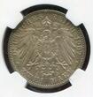 GERMANY Baden 2 Mark 1907 Auf den Tod von Großerzog Friedrich Great Toning NGC MS 62