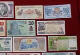 diverse Länder Konvolut aus 18 verschiedenen Banknoten Lot - exotische Länder - Nordkorea, Kuba, Nigeria, Bhutan, Laos etc. lot, please see picture
