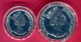 Gibraltar 14 + 21 Ecu Silbermünzen 1995 Die offiziellen ECUs Proof with capsules, coa