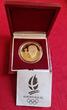 Frankreich France 500 Francs Gold 1991 Winter Olympics Albertville Pierre De Coubertin 1863 - 1937 proof caps box coa