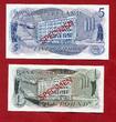 Nordirland Northern Ireland Irland 1, 5, 10, 100 Pounds 1977 Specimen Mustersatz 4 Banknotes unc