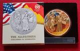 5 Marks 2019 The Allegories Columbia & Germania BU OVP