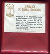 Republica de Guinea Ecuatorial 25 Pesetas Guineanas Silbermünze 1970 Naciones Unidas PP OVP