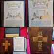 Niue / Polen 25 Dollars 2014 Jan Pawel II Wielki, Johannes Paul II. Saint Cross Kreuzform Mintage 115 unc gilt, box coa carton