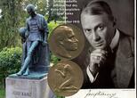 AUSTRIA Österreich Bronze Medaille 1910 von Hofner a.d. Tod des Burg-Schauspielers Josef Kainz am 20.Sept USA AU