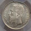 Belgium Belgien 1 Franc 1867 Leopold II. PCGS MS62