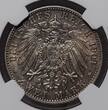 GERMANY Bremen 2 Mark 1904 J Kursmünze Stadtwappen tolle Patina NGC MS 64