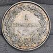 Dänemark Denmark 1 Rigsdaler 1855 FF Frederik VII. Altona AU Toned