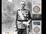 ITALY Italien 20L 1928R VI Vittorio Emanuele III. 10 Jahre Ende 1. Weltkrieg NGC AU Details