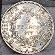 Frankreich, France 5 Franc Silber 1877 A Herkulesgruppe Unc Details cleaned hairlines
