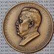 Deutschland Weimarer Republik Bronzemedaille Amerikaflug LZ 126 1924 Hugo Eckener Reparationsluftschiff USS Los Angeles mintstate matte