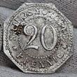 Notgeld Schwarzburg Sondershausen 10 und 20 Pfennig No Date 1920 Kriegsnotgeld Offizielles Staatliches Notgeld Erhaltung Condition ! unc superficial min rust