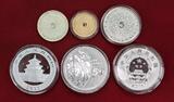 Niederlande & China Set bestehend aus 5 Silbermünzen und 1 Goldmünze The Netherlands - Prestige Set 2011 WWF - 50 Jahre WWF 3 x China Antilope Panda Proof and BU with original pack., carton damaged