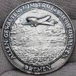 Medaille Weimarer Republik Medaille Bremen Weltflug Medaille Auf den ersten Ost-West Ozeanflug der Bremen 1928 unc matte not cleaned